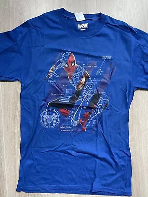 Buy Marvel Spider-Man Peter Parker 2021 T Shirt Small No Way Home Spidey Tech Blue • 9.99£