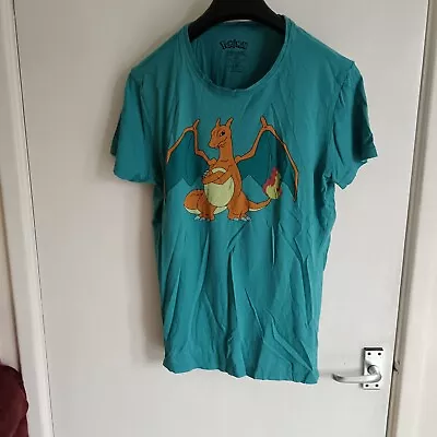Buy Pokemon Charizard Character Turquoise T-Shirt Size Medium • 15£