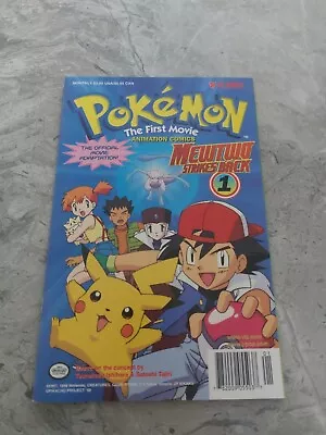 Buy Vintage Pokemon The First Movie Book #1 Animation Comic 1998 Mewtwo Strikes Back • 20£
