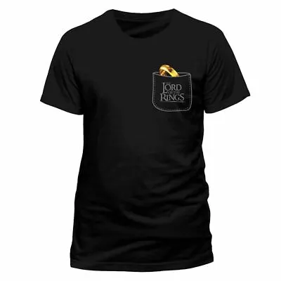 Buy Lord Of The Rings The One Ring Pocket Black T-Shirt • 10£