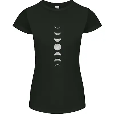 Buy Moon Phases Supermoon Eclipse Full Moon Womens Petite Cut T-Shirt • 8.75£