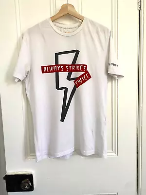 Buy Religion T Shirt - 'Lightning Always Strikes Twice' Size M • 25£