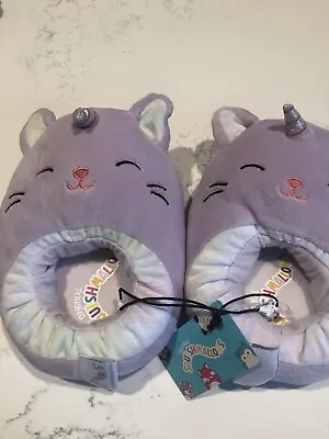 Buy Squishmallows Slippers Unicorn Purple Kids Size 13-1 • 12.81£
