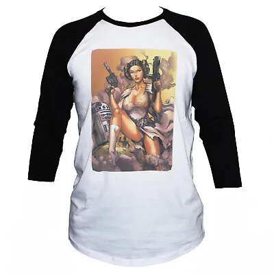 Buy Princess Leia Rebel Alliance T-Shirt 3/4 Sleeve Star Wars Unisex Top S-XL  • 16.95£