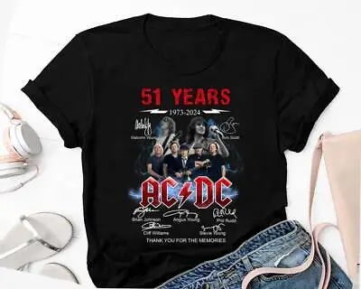 Buy Vintage 51 Years AC/DC 1973-2024 Shirt, Ac/dc Band Unisex Shirt, Signature ACDC  • 20.77£