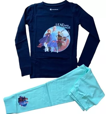 Buy New Girls Disney Frozen Elsa Anna Pyjamas 6-7yrs.SNUGGLE FIT.SEE MEASUREMENTS • 4.95£