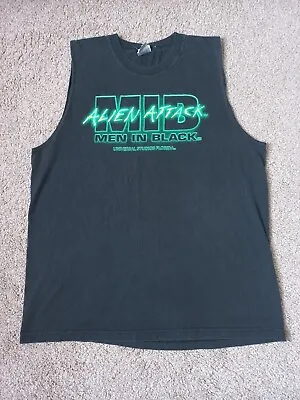 Buy Vintage Men In Black Alien Attack Vest T-Shirt - Universal Studios Size XL  • 9.99£