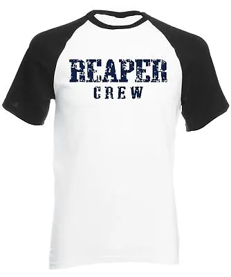 Buy Reaper Crew Short Sleeve Men's Baseball Shirt Inspired By Sons Of Anarchy Gang • 13.99£
