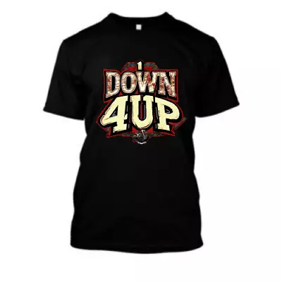 Buy 1 Down 4 Up Regular Fit Black T-Shirt • 20£