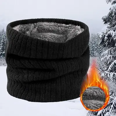 Buy Snood Neck Warmer Scarf Men Winter Thick Fleece Thermal Windproof Balaclava Mask • 4.37£