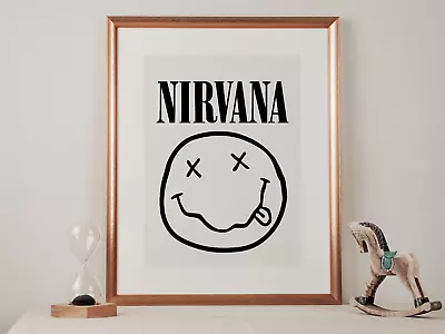 Buy Nirvana Face Band Merch Sticker Logo Vinyl Decal Wall Art Custom Car Window • 8.99£