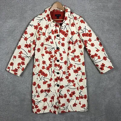 Buy Lands End Rain Coat Jacket Womens M Medium UK10/12 All Over Poppy Floral Print  • 39.95£