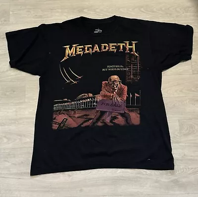 Buy Vintage Megadeth Peace Sells Band Tshirt • 35£