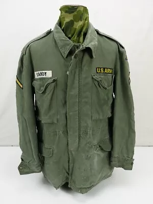 Buy Original US M-1951 Field Jacket Coat Man's Cotton Olive Size Medium M-51 • 91.64£