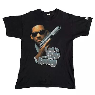 Buy Men In Black Vintage Movie Promo Shirt XL 1997 Will Smith Tommy Lee Jones Alien • 89£