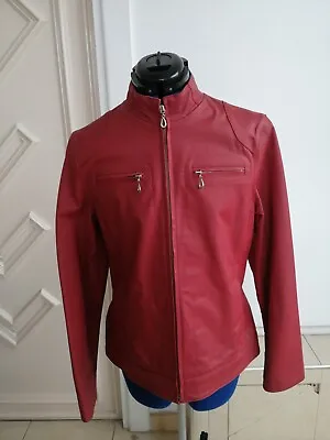 Buy Women's Stylish Real Leather Ladies Jacket Girls Casual Topwear Zipper Size 12 • 49.99£