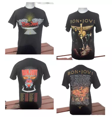 Buy 2 Rare Vintage Bon Jovi Tour T-shirts Size Small Great Condition • 9.99£