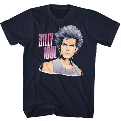 Buy Billy Idol Spiked Hair Drawing Soft Clouds Men's T Shirt Punk Rock Music Merch • 40.90£