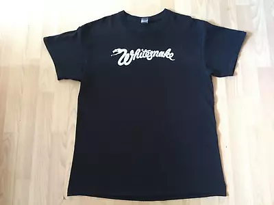 Buy Whitesnake Black T-shirt Band Logo Size Large • 9.99£