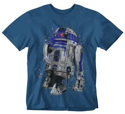 Buy R2 D2 T-Shirt Droid Robot Star Wars Movie Film Retro Tee Rebel Empire Cool • 9.99£