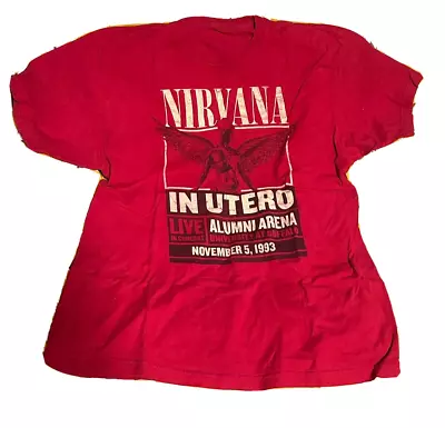 Buy Nirvana In Utero 1993 LIVE Tour T-Shirt Kurt Cobain Reprint Vintage No Tag JAPAN • 87.67£