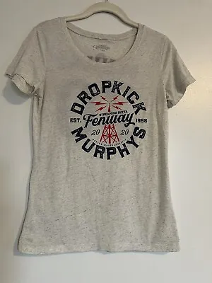 Buy Dropkick Murphys Fenway Concert 2020 Short Sleeve Gray T-Shirt Women’s Large • 33.07£