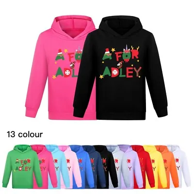 Buy Kids Christmas Print Hoodie Hooded T-shirt Sweatshirt Pullover Jumper Tops • 12.69£