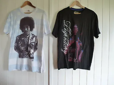 Buy Jimi Hendrix X2 Mens Cotton Crew Neck T-shirts Size Large • 20£