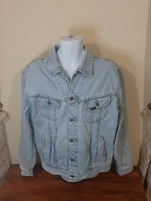 Buy Vintage Lee Riders Sanforized PATD-153436 Union Made Mens Denim Jacket, Size XL • 24.95£