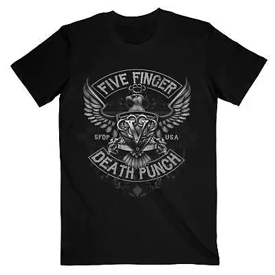 Buy Five Finger Death Punch Unisex T-Shirt: Howe Eagle Crest OFFICIAL NEW  • 19.60£