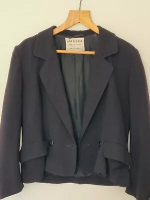 Buy Jaegar Tailored Linen Blend Jacket Black • 7.99£