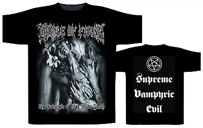 Buy Cradle Of Filth Supreme Vampiric Evil Black Official Tee T-Shirt Mens • 16.36£