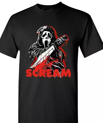 Buy Scream Ghostface T Shirt Men's Ladies Black • 15.99£