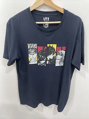 Buy UNIQLO UT Size M Anime T Shirt Black And Grey + Free Postage Awesome Condition • 15.80£