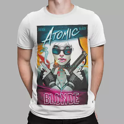 Buy Atomic Blonde T-Shirt Superhero Movie Film Charlize Theron Men Unisex Tee Gift • 6.99£