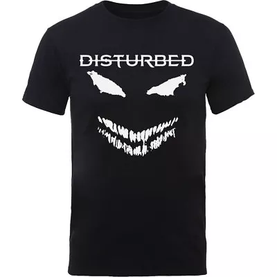 Buy Disturbed Official Scary Face Candle Mens Black Short Sleeve T-Shirt Rock Band • 13.95£