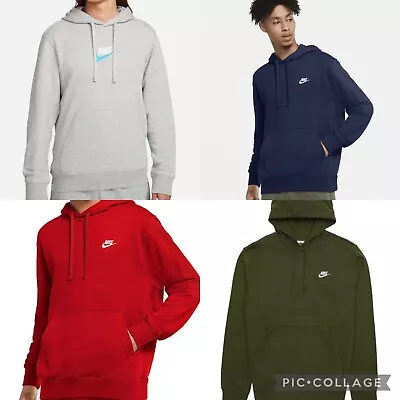Buy Nike Mens Sportswear Club French Terry Pullover Hoodie Top Sweatshirt S ToXL • 28.98£