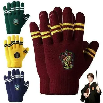 Buy Harry Potter Gloves Gryffindor Slytherin Hufflepuff Wizard House Cosplay Gift • 5.99£