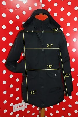 Buy BOMB BOOGIE NAVY G-8 Sz L Parka Puffer Jacket Down Water-resistant Coat Women • 27.96£