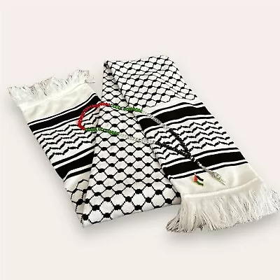 Buy Shemagh Keffiyeh Scarf Arab Palestine Mens Women Palestinian Scarf Wool Soft • 15.99£