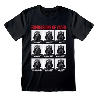 Buy Star Wars Expressions Of Vader T-Shirt • 14.99£