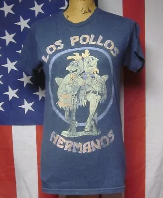 Buy LOS POLLOS HERMANOS Juniors Small T Shirt Breaking Bad Distressed Tee TV Show • 13.70£