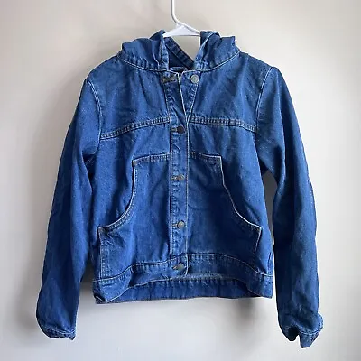 Buy Noisy May Denim Hooded Jean Jacket Size Small • 16.57£
