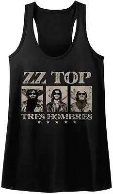 Buy ZZ Top Tres Hombres Women's Tank Top Sleep Shirt Rock Band Music Tour Merch • 39.89£