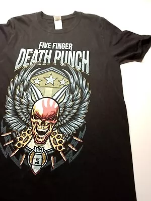 Buy Five Finger Death Punch 2017 World Tour T-shirt Medium Black  • 12.95£