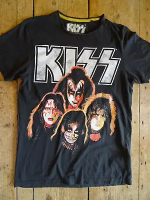 Buy Vintage Official KISS Band T Shirt Black, Size Small Men's Crew Neck • 5£