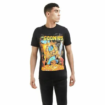 Buy Official The Goonies Mens Poster T-Shirt Black S - XXL • 11.19£