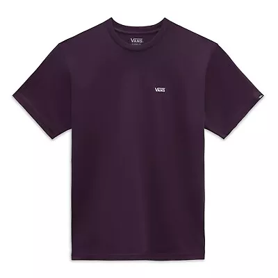Buy VANS - Mens Left Chest Logo T-Shirt - Blackberry Wine - Casual Short Sleeve Top • 24£