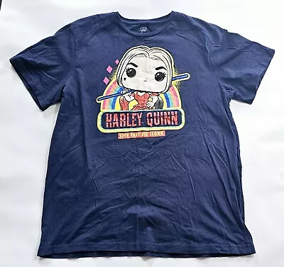 Buy Funko Pop! Harley Quinn Live Fast Die Clown The Suicide Squad T-Shirt Size Large • 4.99£