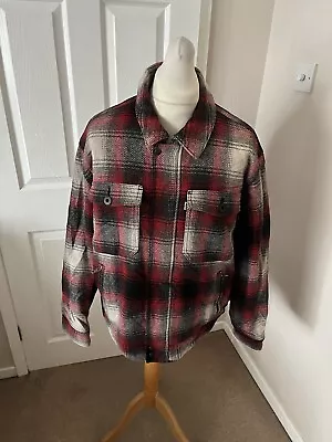 Buy Men’s Levi’s White Tab Check Lumber Jacket Size XL • 45£